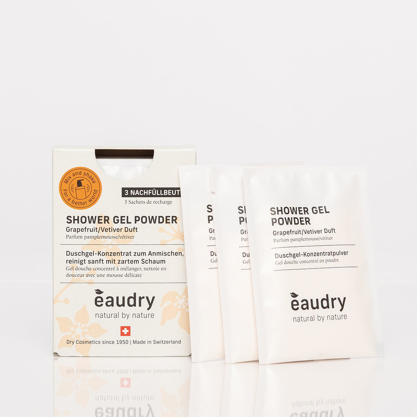 Shower Gel Powder, Refill, Grapefruit/Vetiver Duft