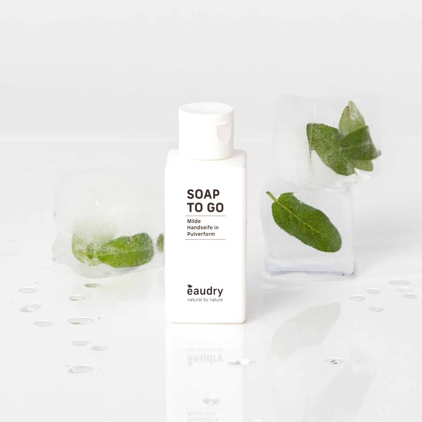 Soap to go, milde Handseife in Pulverform